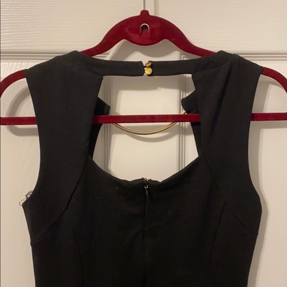 Black Dress with Gold Neck - Picture 3 of 3